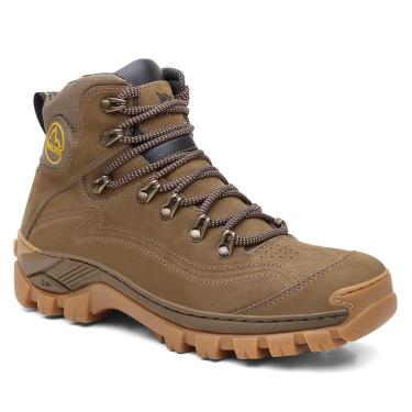 Imagem de Bota de Couro Masculina Adventure Com C.A. Trilha Antiderrapante-Masculino