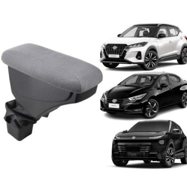 Imagem de Apoio De Braço Nissan Kicks Tecido Cinza Sem Costura - GPI Automotive,