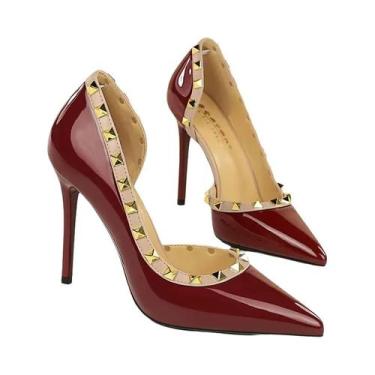 Imagem de Sapatos De Salto Alto Femininos Sexy Em material sintético Com Bico Fi