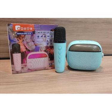 Imagem de Caixa de som bluetooth 10w com microfone karaoke onex som-0246