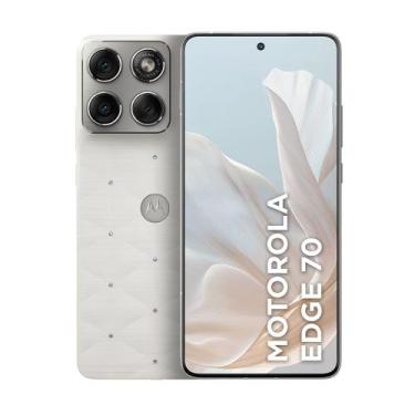 Imagem de Smartphone Motorola Edge 70 5G Crystals by Swarovski Cloud Dancer, 512