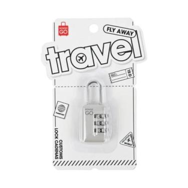 Imagem de Cadeado De Viagem Miniso Segurança Compacto Bege
