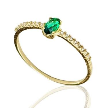 Imagem de Anel de Ouro 18 k Solitário Navete 2,5 x 4mm - Elegancy, 23