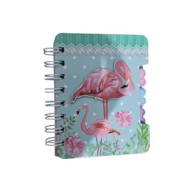 Imagem de Caderneta Bloco Anotações Cadernetinha De Bolso Flamingo - Kawaii, Ver
