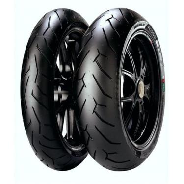 Imagem de Kit de pneus 160/60-17 + 120/70-17 pirelli diablo rosso 2