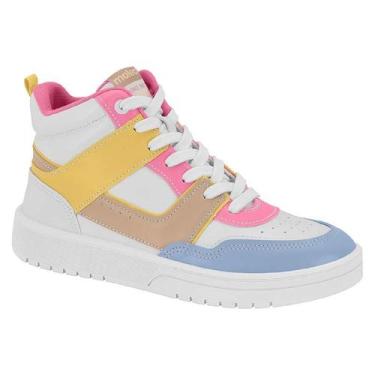 Imagem de Tênis Botinha Cano Alto Moleca Casual Fashion Confort Feminino Adulto 