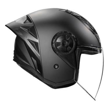Imagem de Capacete Aberto LS2 Airflow II OF616 S Monocolor Preto Fosco, Preto, 6