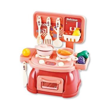 Imagem de Brinquedo fogao com utensilios cozinha divertida - bbr toys