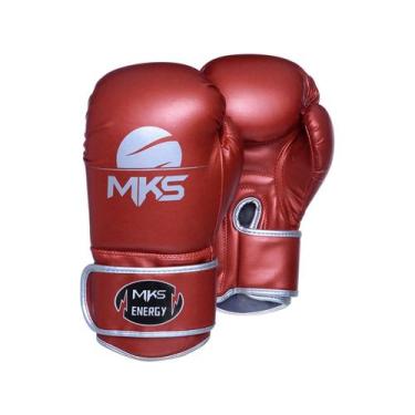 Imagem de Luva de Boxe MKS Energy V2 Metalic Red, Vermelho, 12oz