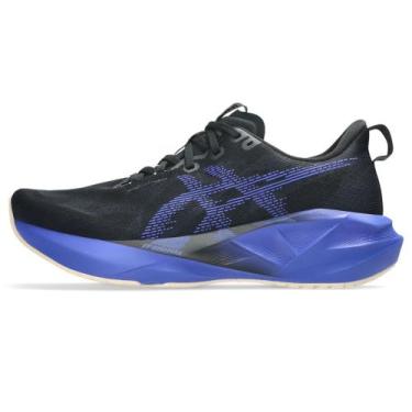 Imagem de Tênis ASICS Novablast 5 - Masculino - Preto/Azul, 47
