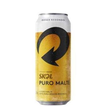 Imagem de Cerveja skol puro malte lt 473ml sh c/24 npal descartável