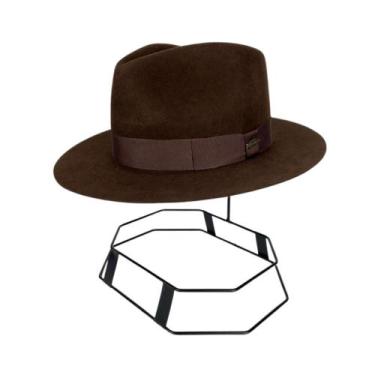 Imagem de Chapéu Social Ramenzoni Indiana Jones Chocolate Feltro Aba 6,5 Ref: 60