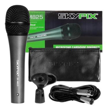 Imagem de Microfone Com Fio Profissional Dinâmico SKM825 Skypix Com Cabo 4M, Bol