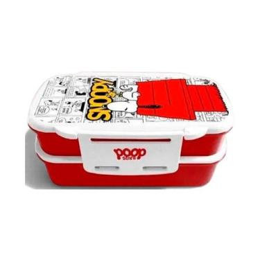Imagem de Marmita dupla Snoopy Tiras - Poop Store, Unica