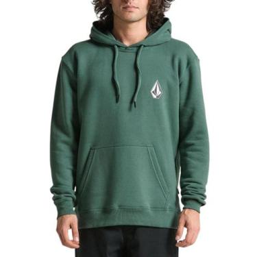 Imagem de Moletom Canguru Volcom Iconic Stone, P, Verde