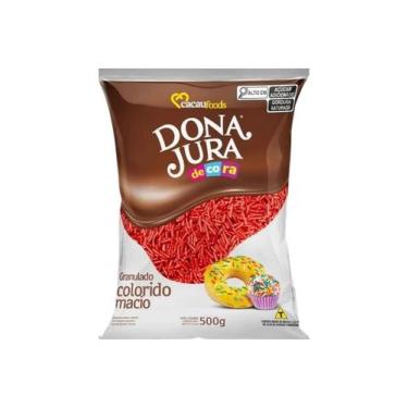 Imagem de Chocolate Granulado 500g - Dona Jura Vermelho, Vermelho