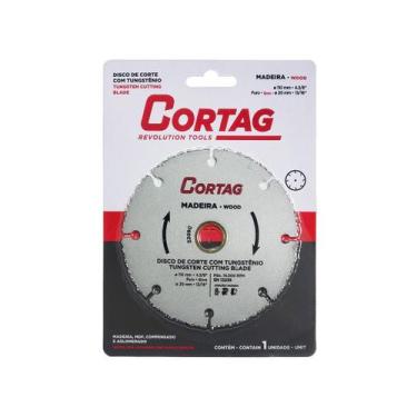Imagem de Disco Corte Madeira Tungstênio 110mm Ø 20mm 61346 Cortag