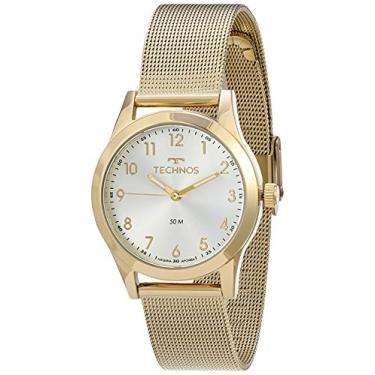 Imagem de Relógio Technos, Pulseira de Aço Inoxidável, Feminino Dourado 2035MKL/4K