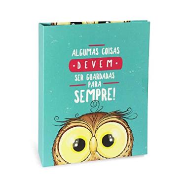 Imagem de Álbum de Fotos Criativa Coruja - 160 Fotos 10x15 cm - Verde - 23.2x18.4 cm