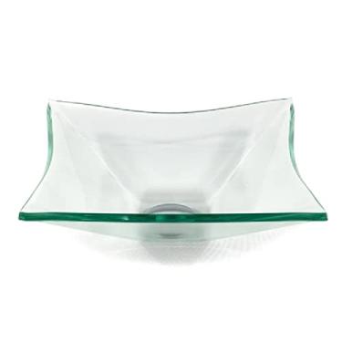 Imagem de CUBA DE VIDRO QUADRADA 31CM JATEADA