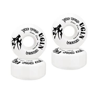 Imagem de Almencla 4 PCS Cruiser Skateboard Wheels, PU Skateboard Wheels, Conjunto de rodas de substituição de skate Longboard adequado para skate básico