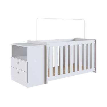 Imagem de Conjunto de Berço com Cômoda Aconchego 2 GV Branco