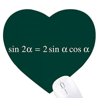 Imagem de Mousepad Mathematical Formula Expressions Calculating Sinusoidal Heart Tapete de borracha para jogos de escritório