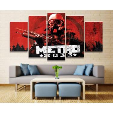 Imagem de Quadro Decorativos Jogos com 5 peças 130x65 m17