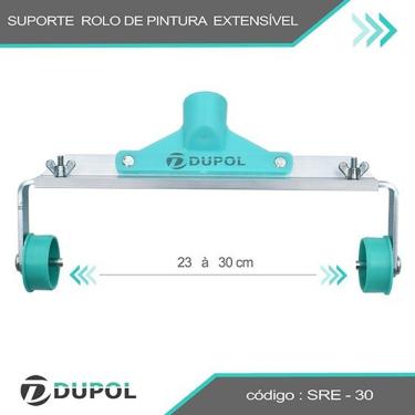 Imagem de Suporte Rolo de Pintura Garfo Extensível 23 à 30 cm