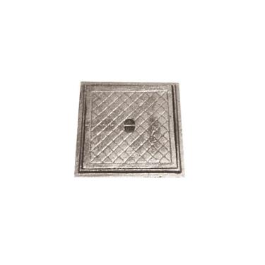 Imagem de Tampa Tampão de Chão Simples Ferro Fundido Inspeção 50x50cm