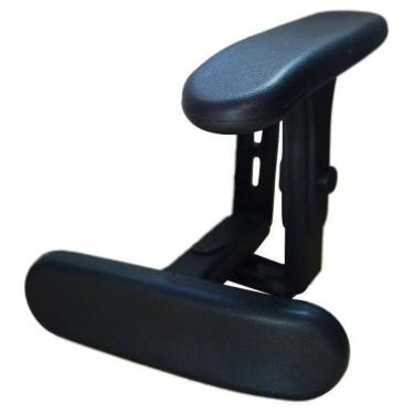 Imagem de Par Braço Regulaveis 7 Posições Ergonômico Em Aço Preto