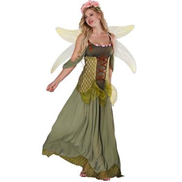 Imagem de JJ-GOGO Elf Costume Women-Forest Sexy fairy Costume Adult Halloween Fairy Tale Woodland Fancy Dress (XL)