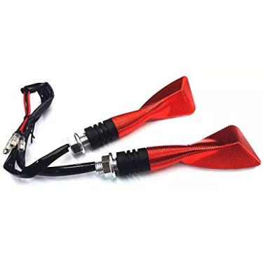 Imagem de Pisca Mini Led Esportivo Moto Par Pirâmide Cb300 Cb Hornet CB 600 Xj6 Fazer Titan Fan 150 160 Vermelho