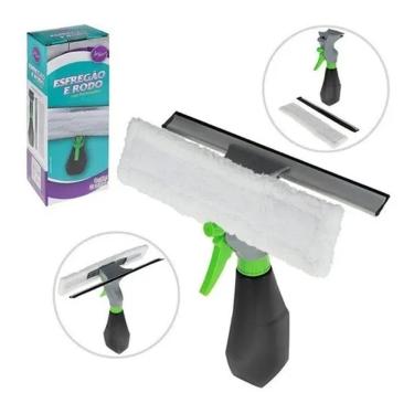 Imagem de Rodo e Esfregão Com Pulverizador Limpa Janelas Box Banheiro