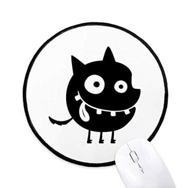 Imagem de DIYthinker Universo e Alien Monster Mouse Pad Desktop Office Tapete redondo para computador