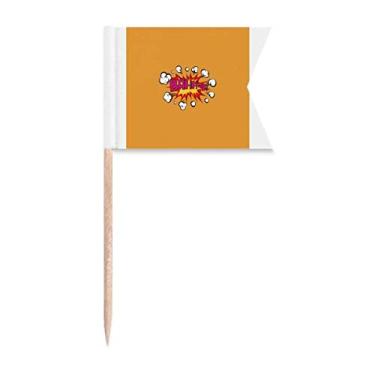 Imagem de Boom Fire Clouds Art Deco Presente Fashion Palito de Dente, Marcação de Etiquetagem para Bolo Festa Prato de Queijo