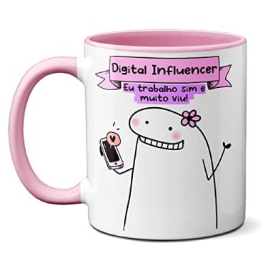 Imagem de Caneca Digital Influencer Eu Trabalho Sim E Muito! Presente (Rosa)