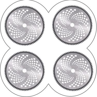 Imagem de Kit 4 Discos Para Roçadeira Com 80 Dentes Conjunto Completo Promoção