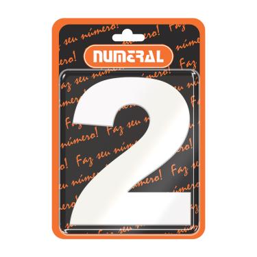 Imagem de Placa ACM Branco - Numeral | N° 2