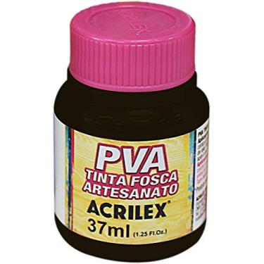 Imagem de Acrilex Craft Tinta PVA, Preto, 12 x 37ml