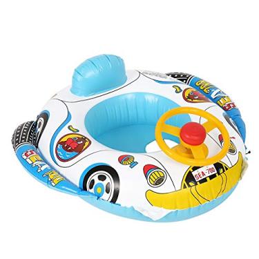 Imagem de Círculo de nadador infantil à prova de vazamentos, com descanso para as costas engrossar o fundo do barco para natação, bebê para casa