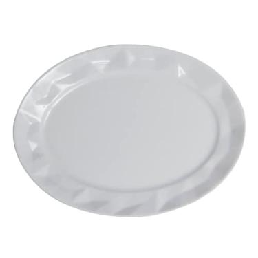 Imagem de Travessa oval em porcelana, modelo Edros, refratária, Tamanho 40, Germer, Branco