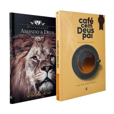 Imagem de Kit 2 Livros  Café Com Deus Pai + Devocional Amando A Deus - Leão - Ed