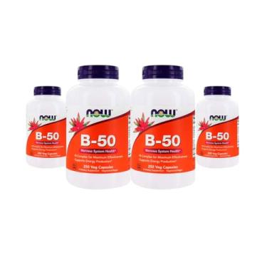 Imagem de Now Foods Vitamina B 50mg Vitamin B-50 250 Veg Caps 4 unidades Produto Importado
