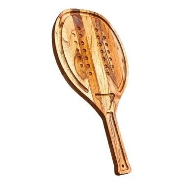 Imagem de Kit 02 Tábuas De Churrasco Carne Frios Raquete Beach Tênis