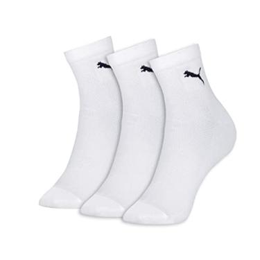 Imagem de PUMA Cano Medio Esportiva Performance, Meias Feminino, Branco (White), 34-39