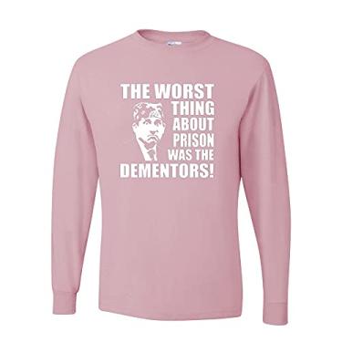 Imagem de wild custom apparel Camisetas masculinas The Office Inspired Fans and Paper Farms Beets, Manga comprida rosa claro, P