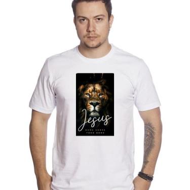 Imagem de Camiseta T Shirt Leão De Juda Escrita Biblica Ref.Js91 - Rperoni
