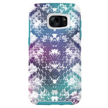 Imagem de OTTERBOX Capa Symmetry Series para Samsung Galaxy S7 - Embalagem de varejo - Under My Skin (azul aqua/azul-petróleo/gráfico)