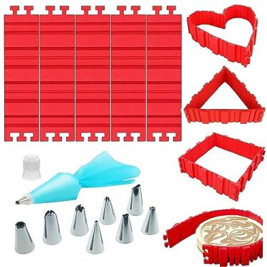 Imagem de Woohome Conjunto de 13 peças de moldes de silicone de cobra mágica e dicas de decoração de bolos para desenhar seus bolos de qualquer forma, copos de muffins – Ferramentas de molde de assar faça-você-mesmo para várias sobremesas